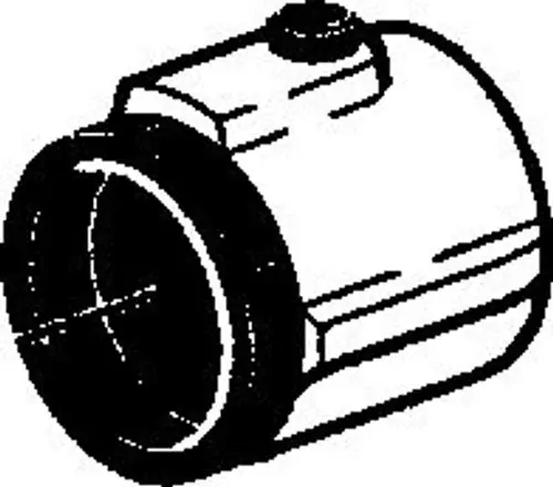Chromfarbener Temperatureinstellgriff von HANSA, zylinderförmig mit glatter Oberfläche und seitlicher Druckknopf. Ideal zur einfachen Temperaturregulierung.